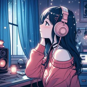 Lofi Girl Happy Cute