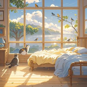 晨雾与阳光的信