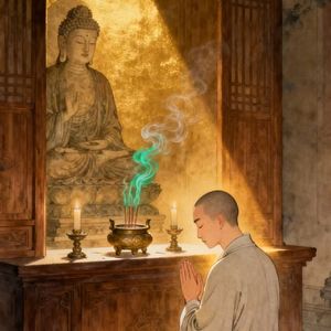 今生佛前许了愿