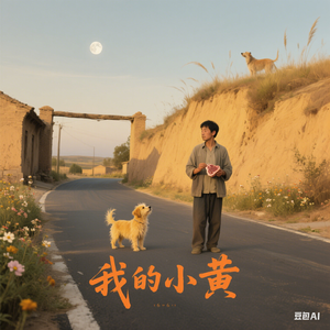 土坡上的狗尾巴草