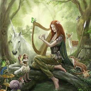 Evenstar (Evening Star) - THE LORD OF THE RINGS love song - harp / harpe