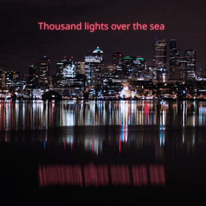 Thousand lights over the sea