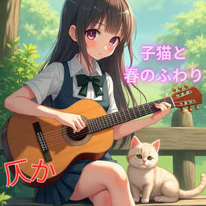 子猫と春のふわり