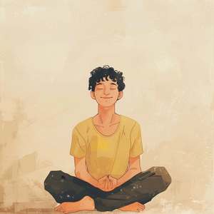 Vibra De Meditación Del Enfoque