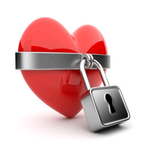 Heart on lock