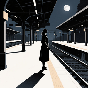終わりのない夜の駅