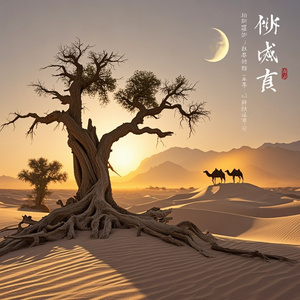 戈壁胡杨盼