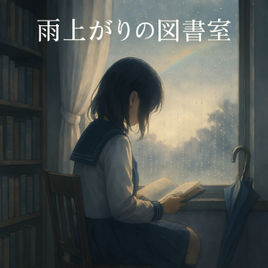 雨上がりの図書室
