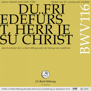Kantate zum 25. Sonntag nach Trinitatis, BWV 116 "Du Friedefürst, Herr Jesu Christ": III. Rezitativ. "Gedenke doch, o Jesu" (Tenor) (Live)