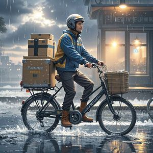 冰雨中的翅膀