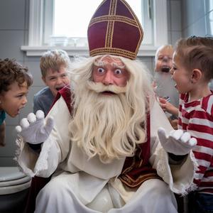 Kinderen pesten Sinterklaas op de W.C. | Sinterklaasliedjes!