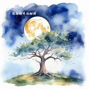 思念的月挂树梢