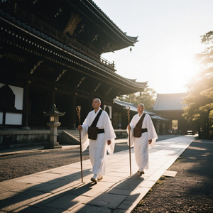 朝日が昇る一番霊山寺