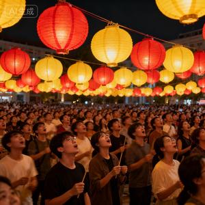 Lanterns in the Crowd