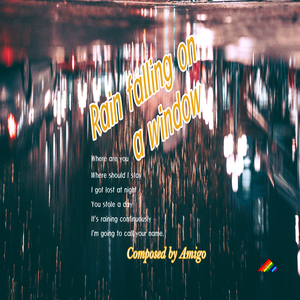 Rain falling on a window