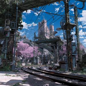 朝のレールに願いを乗せて