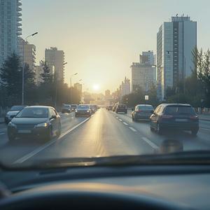 信号待ちの静けさ