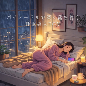 聴けば自然と眠くなる睡眠導入BGM ヒーリングピアノ (睡眠と集中のためのバイノーラルビート)
