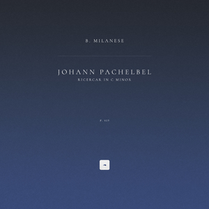 Ricercar in C Minor, P. 419