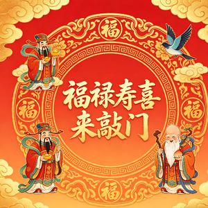 福禄寿喜来敲门