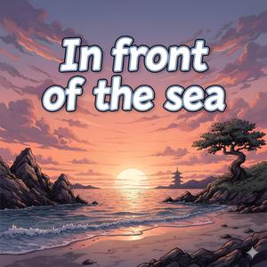 In front of the sea