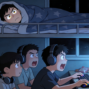 当你想睡觉时，打游戏的室友忽然发癫