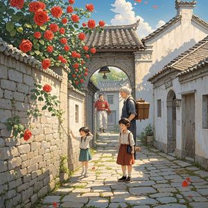 沙井巷的红玫瑰-蛇年大吉