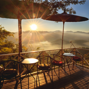 溶けてゆく夕日