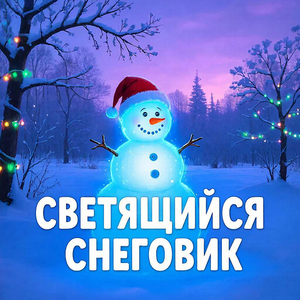 Светящийся снеговик