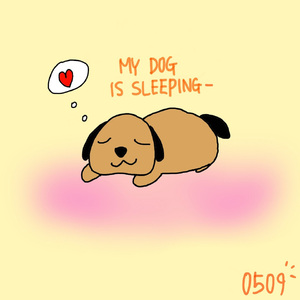 우리집 강아지가 자네