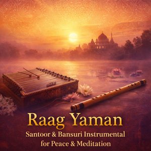 Raag Yaman – Santoor & Bansuri Instrumental for Peace & Meditation