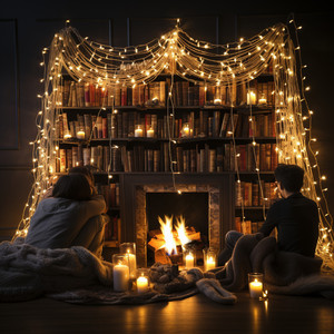 Paisaje Onírico Coral Junto Al Fuego