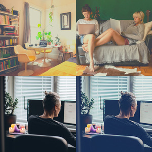 温和在家工作梦想