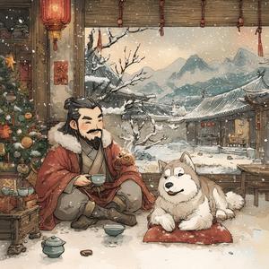 A Sleigh Crosses the Silent Pagoda Sky (寶塔靜空雪橇行)