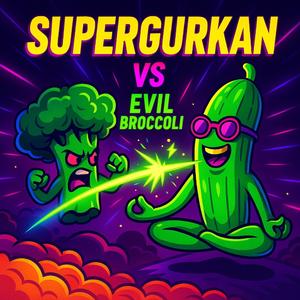 Supergurkan VS Evil Broccoli