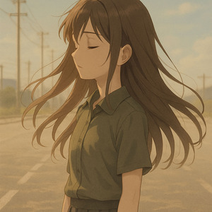 焼けたアスファルト　にじむ蜃気楼