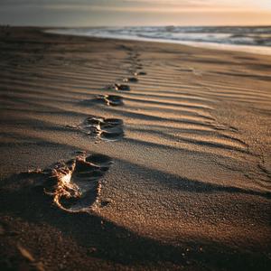 Footprints in the sand