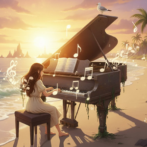 海辺のピアノ-せつない系感動ピアノBGM