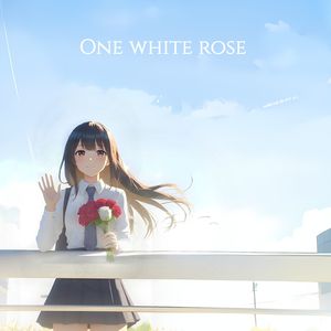 One white rose