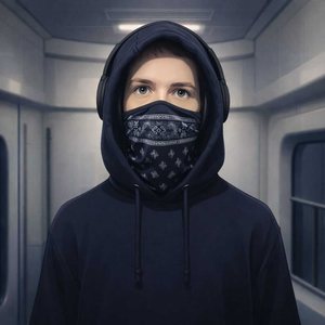 Maske Nachts Im Block