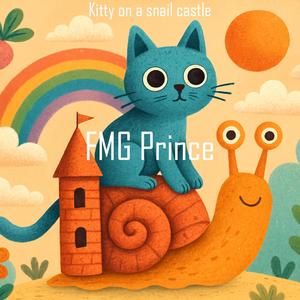 Kitty on a snail castle