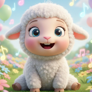 Fluffy the Happy Sheep