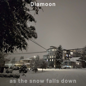 as the snow falls down