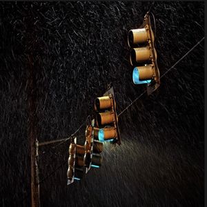 你离开的那天雨点碎在了昏黄的路灯下