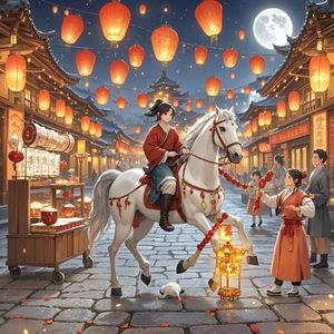 天马踏灯游