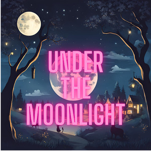 月明かりの下で