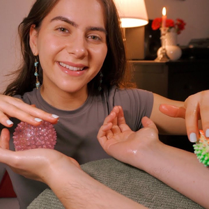 Sanftes Peeling-Auftragen