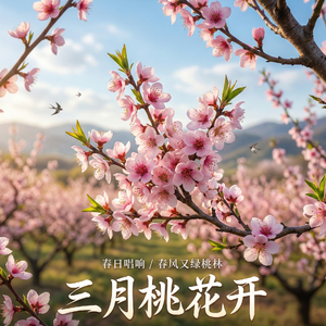 三月桃花开