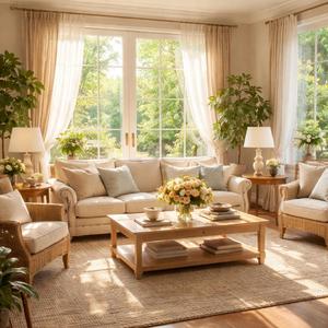 陽光あふれる応接間