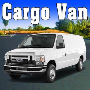 Cargo Van Approaches & Passes by Left to Right at a Slow Speed